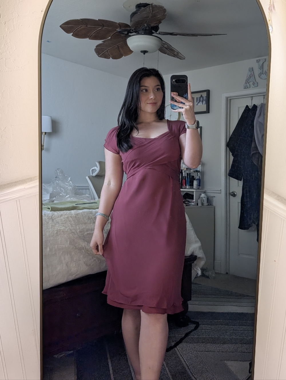 *MOVING SALE* Alfani Mauve-Pink Silk Dress